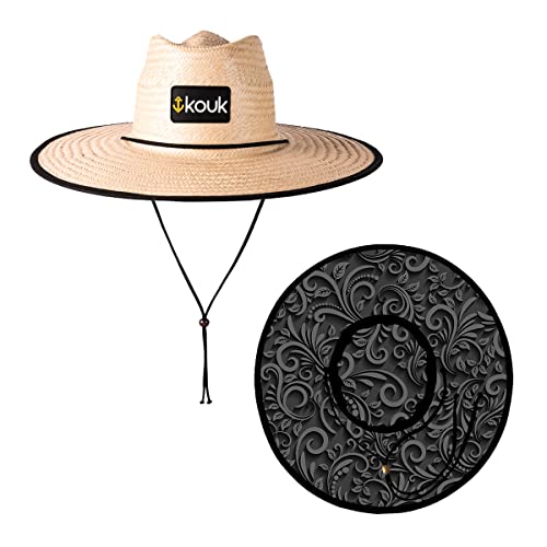 Chapéu de Palha Maori 3D Estampado Masculino Feminino Surf de Praia Saída Sol Verão Piscina Unissex