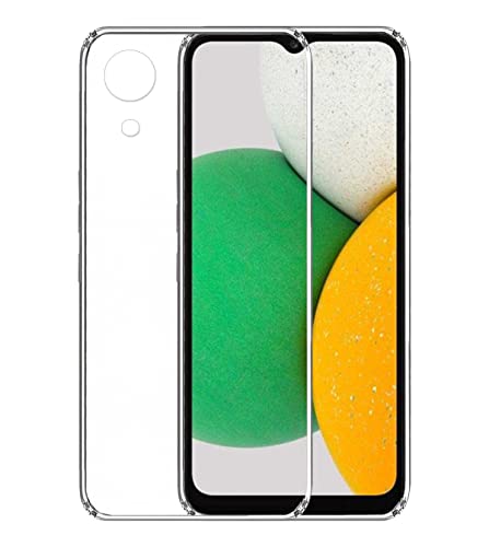 Image of Soft Flexible Silicone Back Cover Compatible with Samsung Galaxy A03 Core, Transparent Case