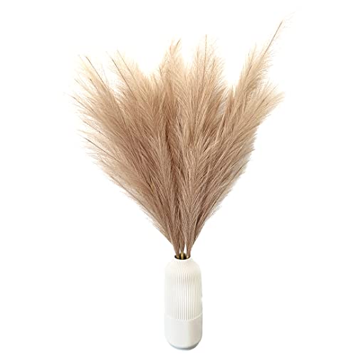 Generisch Lot de 3 herbes de la pampa artificielles XXL 100 cm, marron