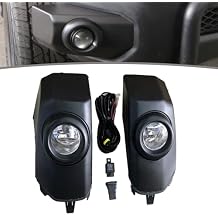 Front Bumper Fog Light For Toyota FJ Cruiser 2007-2017 Daytime Running Driving Lamp DRL with Bulb Wiring Black