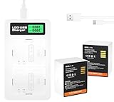 2-Pack Rechargeable Battery Fit for Arlo Pro 3, Arlo Pro 4, Arlo Pro 5s 2k, Arlo Ultra, Arlo Ultra 2 Camera VMA5400 VMC4040P VMC4060P A-4a with Dual Battery Charge Station [3.85V/18.48Wh/4800mAh]
