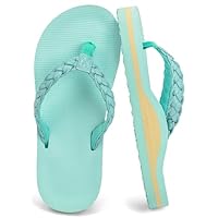 ChayChax Kids Boys Girls Flip Flops Quick Dry Beach Pool Shower Water Sandals with Comfortable Cushion Footbed(Little Kid/Big Kid)
