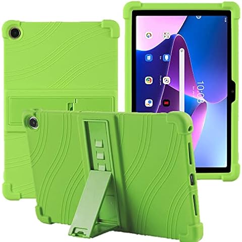 Funda YHFZR para Lenovo Tab M10 Plus 3rd Gen 10,6'' con Soporte para Niños, Verde Cover