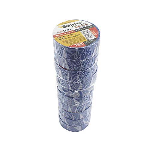 Lista de Colorante Azul los mejores 5. 45 Santul 5691 Caja de 10 Cintas de Aislar, Color azul 9M