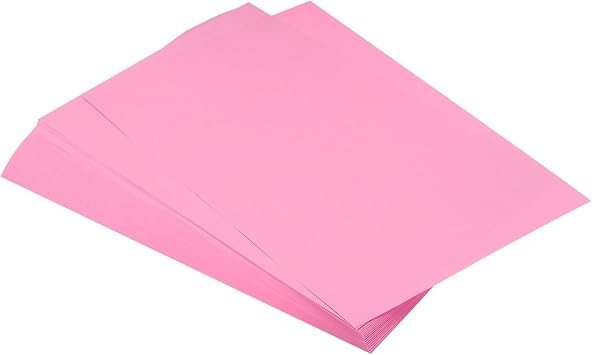 MECCANIXITY 125 Sheets A4 Color Print Copy Paper, 8.5" x 11", Origami Printer Paper, 80gsm for Printing, Document Reproduction, Art Craft, Pink