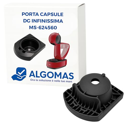 ALGOMAS® Krups Porta capsule per macchina da caffè Infinissima, Nero, Plastica, compatibile con i modelli KP1701, KP1705, KP1708, WI1786, EDG260, KP270, Codice: MS-624560