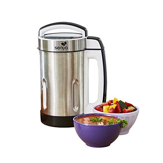 Senya Blender Chauffant INOX mixeur à Soupe Cook & Heat, 1.6 liters