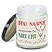 MEDROC ICU Nurse Candle ICU Nurse Always in Nice List Christmas Gift for ICU Coworker Women Men, Christmas Gift for Intensive Care Unit Nurse, ICU Nurse Home Decoration Gift