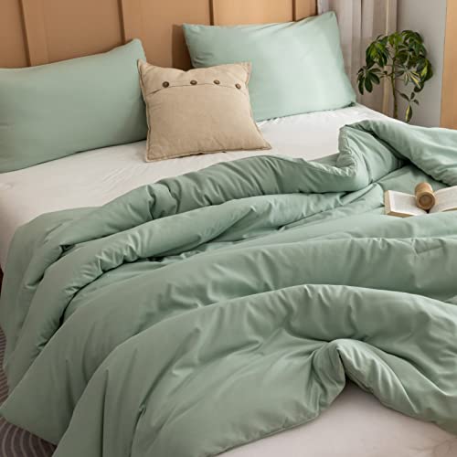 Rosgonia Sage Green Comforter Full,3Pcs (1 Boho Sage Comforter & 2 Pillowcases), Sage Green Comforter Set Full,Soft Lightweight Cozy, Easy To Wash And Clean Sage Green Comforter Full Size #TOP2