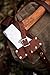 Helko Werk Leather Axe Sheath (Hatchet) - Genuine Leather Sheath for Axes and Hatchets Leather and Axe Cover and Hatchet Cover (Hatchet Brown) S121S