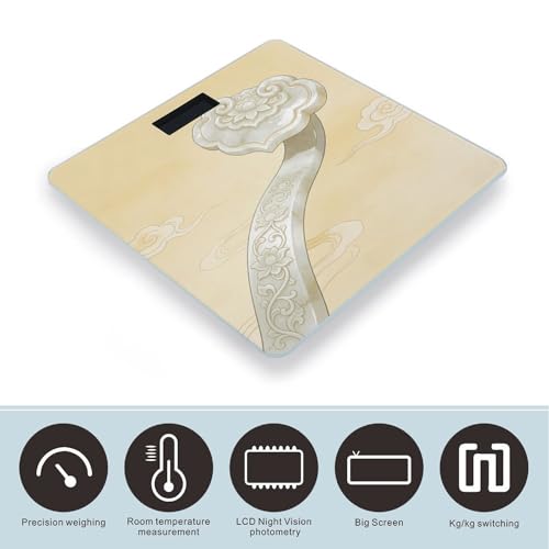 Báscula Digital de Baño con Pantalla LCD de Vidrio Templado miniatura 3