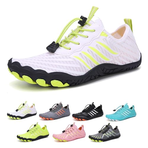 New Grounded Footwear for Women Men with Neuropathy, Comfortable Lightweight Non-Slip Barefoot Shoes (White, Adult, Women, 7, Numeric, US Footwear Size System, Medium)