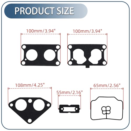 Carburetor Rebuild Repair Kit for Kawas*k Mule 3000 3010 3020 2001-2008 KAF620 Replace #15003-2766 Gasket,Float,Jet by SAVIK - Image 6