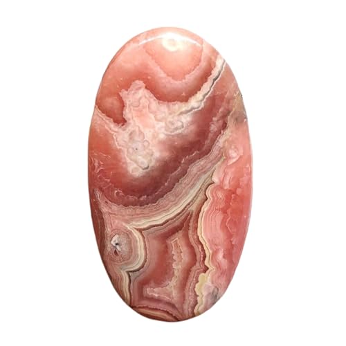 Rhodochrosite naturelle 41x22mm cabochon ovale en vrac pour création de bijoux