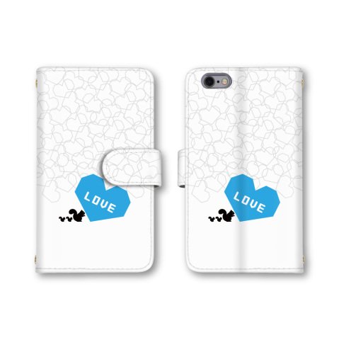 �y�m�[�u�����h�i�z ZenFone 2 Laser �p ZE500KL �Ή� �X�}�z�P�[�X �蒠�^ �n�[�g LOVE �u���[ �F ���킢�� �������