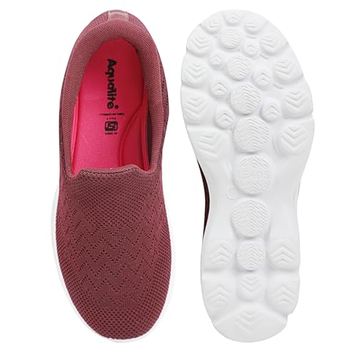 Image of Aqualite SKR-131 Premium Lightweight Casual Shoes with Comfort Cushion & Slip-On Dailywear Shoes for Women