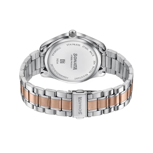 Image of Sonata Jashn with Quartz Analog Green Dial IPS /IPRG Strap Men's Wedding Watch - 77206KM03