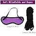 BDSM Bondaged Restraints Kit for King Bed Sex Ties for Ankles and Wrists Straps Queen Size Bed Bonage Kits Adult Play Spreaders Bar Couple Toys Kit for Bed Room Handcuff Set for Women Sweater