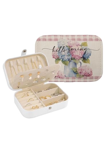 Keikimeiker �W���G���[�{�b�N�X �A�W�T�C �� �s���N �`�F�b�N�� ��e�� �A�N�Z�T���[�{�b�N�X ���[�P�[�X �����` 16×11×5cm ���O���\�̎d�؂�� ���s�E�o���p �g�їp ���� ���U�[ �s�A�X �l�b�N���X