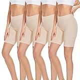 Migbean Women's Cotton Boy Shorts, Women's Boxer Briefs Underwear Anti Chafing Boy Shorts Panties, B