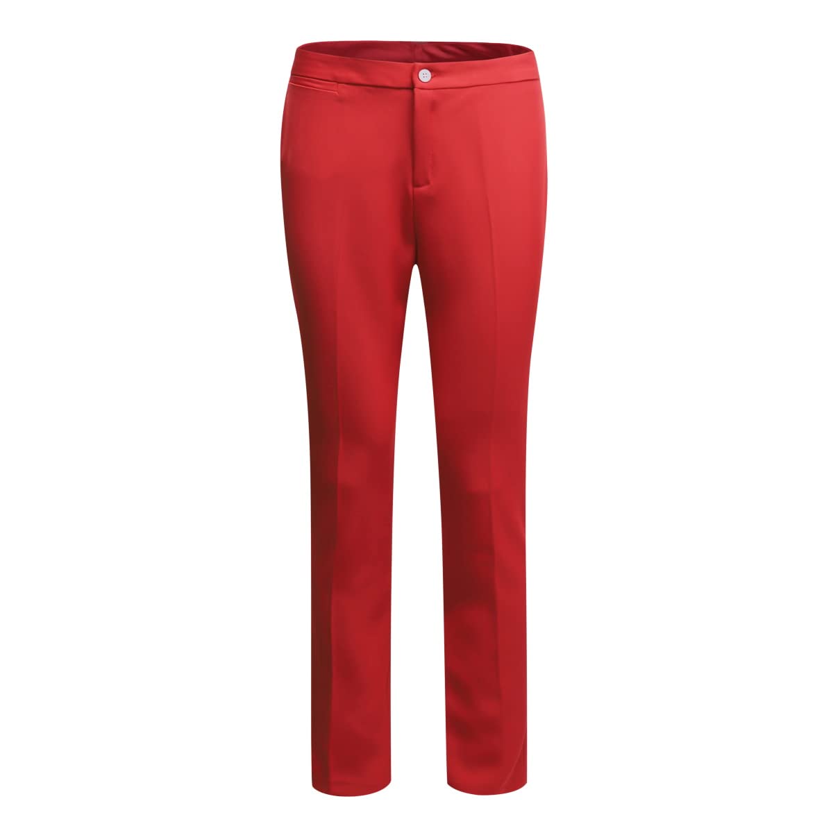 YYNUDA Damen Anzug 2-teilig Stehkragen EIN Knopf Hosenanzug solide Farbe Business Blazer + Hose
