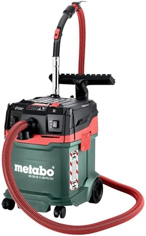 Metabo 2 aspiradoras inalámbricas de 18 V (36 V) Clase H en húmed...