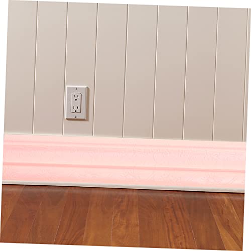 OSALADI 3 Rolos De Rodapé Adesivo De Parede Decorações De Teto Papel De Parede 3D Arte De Parede Par