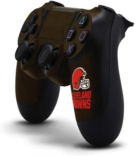 Vista 32 de Skinit Calcomanía para juegos compatible con PS4 Pro/Slim Controller, diseño de logotipo grande de Cleveland Browns con licencia oficial de la NFL