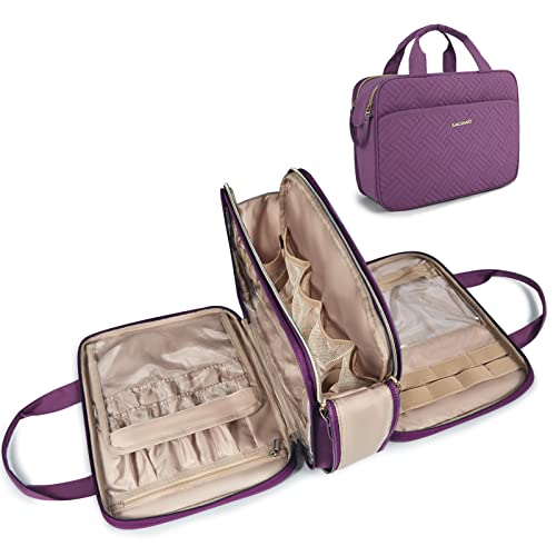 BAGSMART Large Water-Resistant Travel Toiletry Bag