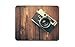 Price comparison product image Destination Vinyl Ltd Vintage Wood Camera Mouse Mat Pad - Photo Retro Fun Men Computer #14518