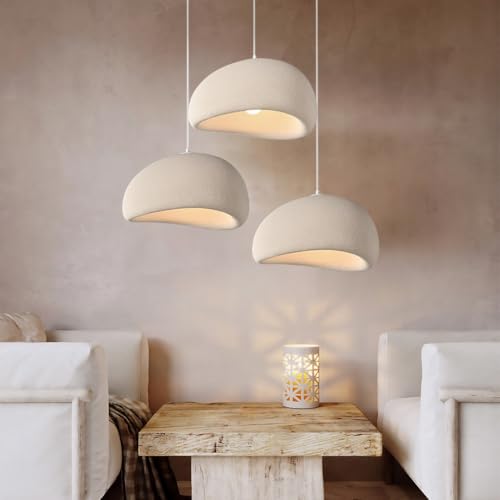 Lámpara de Techo Hecha a Mano Wabi-Sabi Blaiken Brown Crema Exclusiva