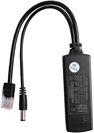 GeeekPi 2-Pack Active PoE Power Over ethernet Splitter Adapter 48V to 12V,IEEE 802.3af Compliant 10/100Mbps PoE Splitter with 12V Output for IP Camera,Wireless Access Point and VoIP Phone