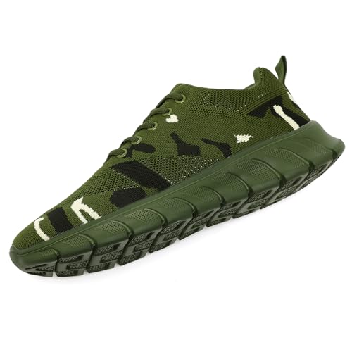 Image of Men Non-Slip Work Shoes Tennis Gym Sneakers Breathable Slip Resistant Lightweight and Comfortable for All-Day Wear Sports and Walking
