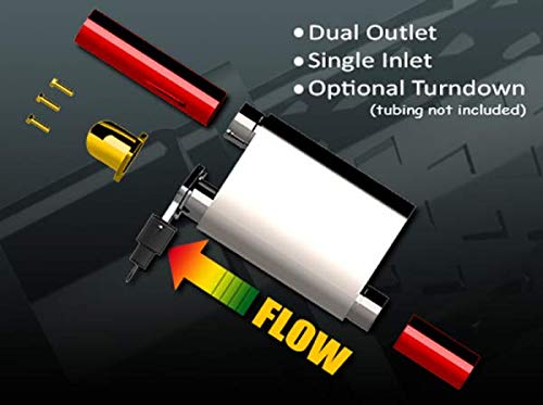 Quick Time Performance 13250C 2.50 Inch Qtp Screamer Twintronic Muffler #TOP6