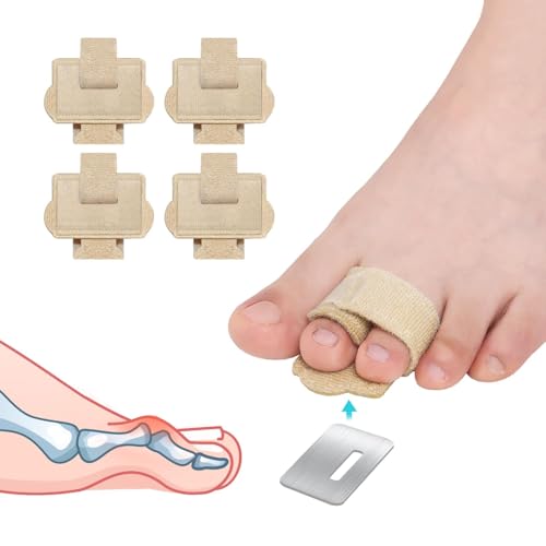 Férula alisadora de dedos en martillo banda elástica ajustable beige pack 2