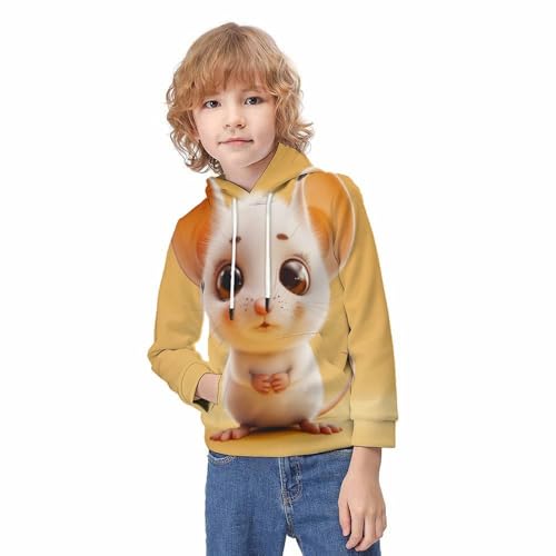 Sweat Souris 3D ado pour le collège et les sorties détente en famille - 3