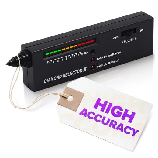 Diamond Checker Tool Electronic Kit - Gem Tester Electronic Pole Identifier Gemstone Jewelry Led Pen Tester with Case - Diamond Tester Professional Precious Metal Verifier Detector Diamond