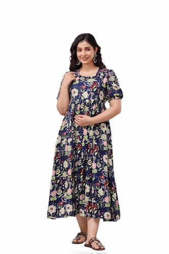 Image of New Elite Rayon Anarkali Maternity Feeding Kurti with Both Side Zipper
