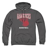 Jacksonville State University Official Basketball Hoop Unisex Adult Pull-Over Hoodie,Charcoal, X-Large