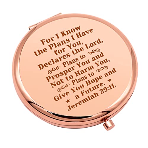 Christian Gifts For Women Inspirational Gifts For Girl Compact Makeup Mirror For Friend Sister Bible Verse Religious Gift Compact Makeup Mirror Christmas Birthday Gifts #TOP8
