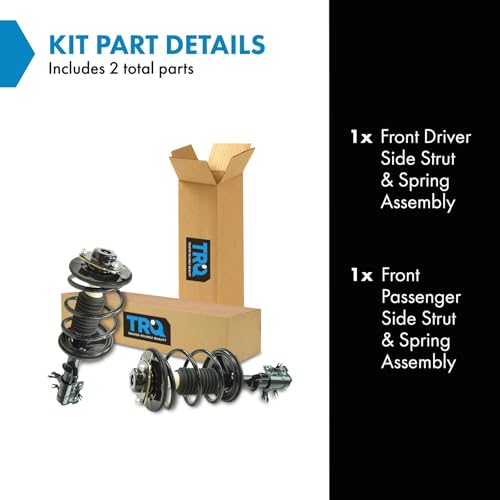 Image of TRQ Front Driver and Passenger Side Strut and Spring Assembly Set | For 03-08 Infiniti FX35 03-08 Infiniti FX45