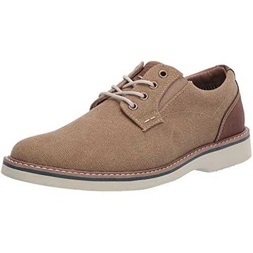 Nunn Bush Men's Barklay Canvas Plain Toe Oxford Lace Up | Casual Shoes