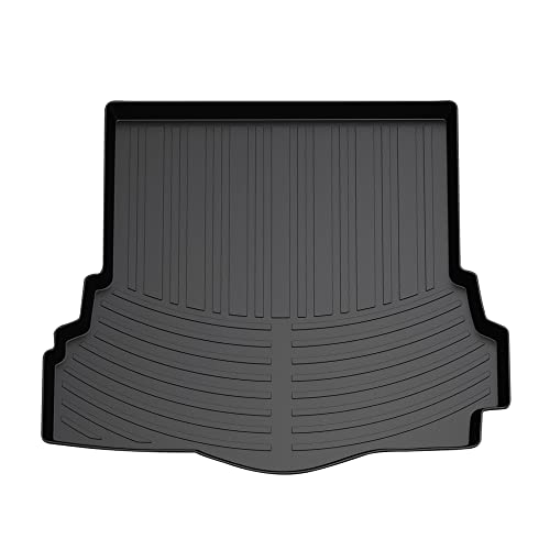 Image of Mixsuper All Weather Cargo Liner - Custom Fit Trunk Mat Compatible with Ford Fusion (2013-2020), Platinum (2017-2018), Sport (2017-2020) Black