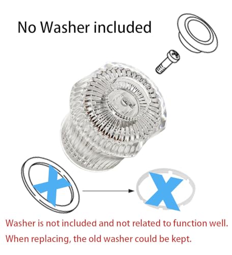 Faucet Handle Replacement Compatible with Kohler Acrylic 30316 Handle Kit by Jadiver GM - Image 2