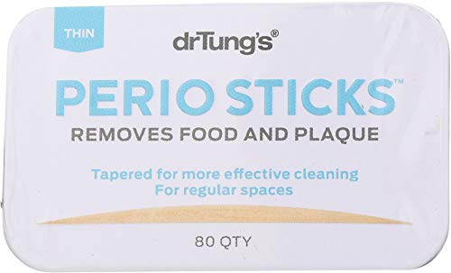 Dr. Tung's Perio Sticks Plaque Removers, Thin 80 ea (Pack of 3)