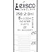 Graduated Cylinder, 250ml - Class B Tolerance ±2.00ml - Hexagonal Base - Blue Graduations - Borosilicate 3.3 Glass - Eisco Labs