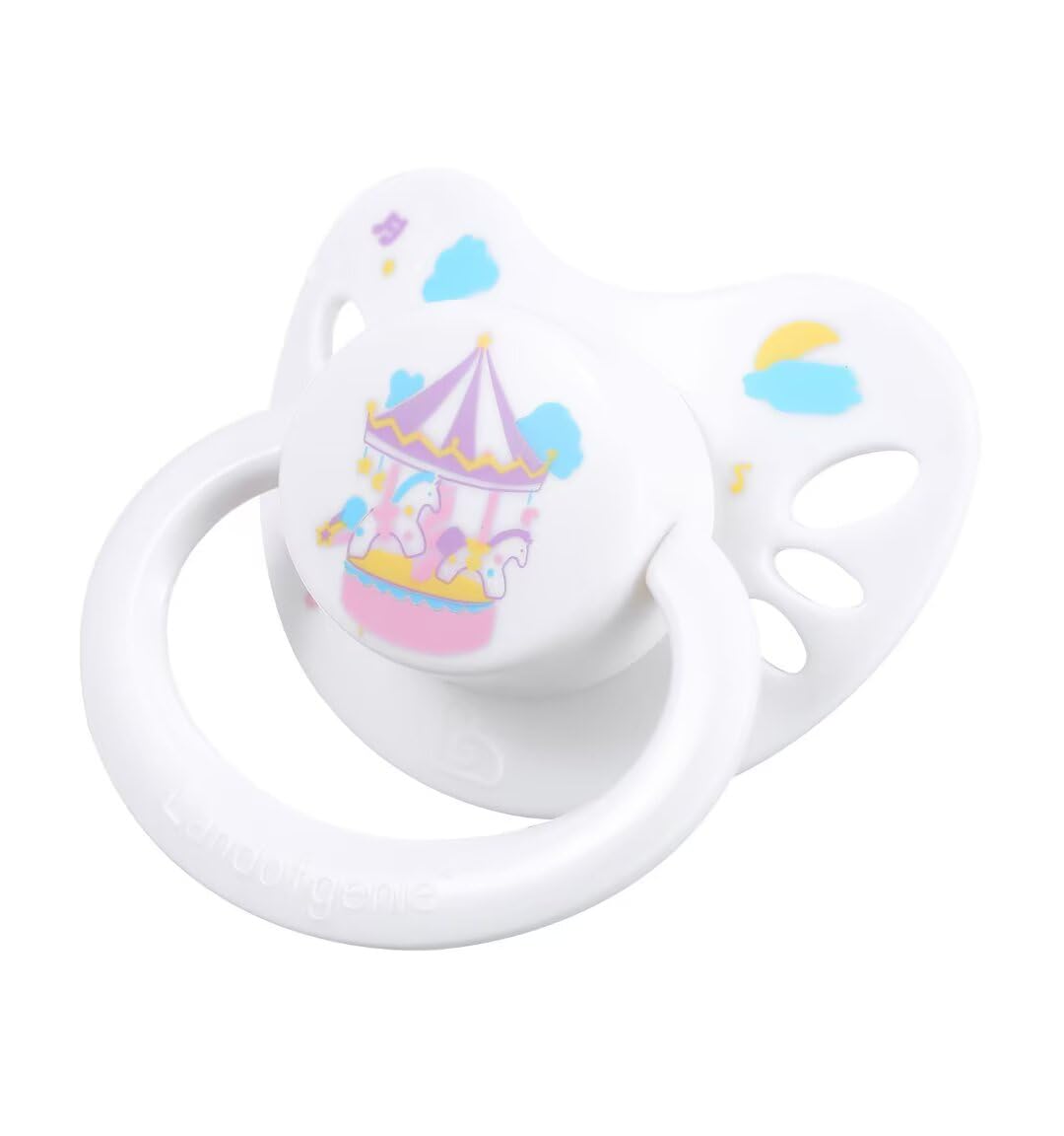 Landofgenie Adult Sized Pacifier Set BigShield Cute Print Pacifier 2-Pacifier Pack