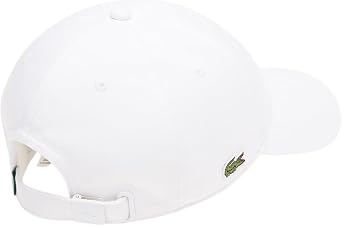 Lacoste Unisex-Adult Organic Side Logo Cotton Twill Cap