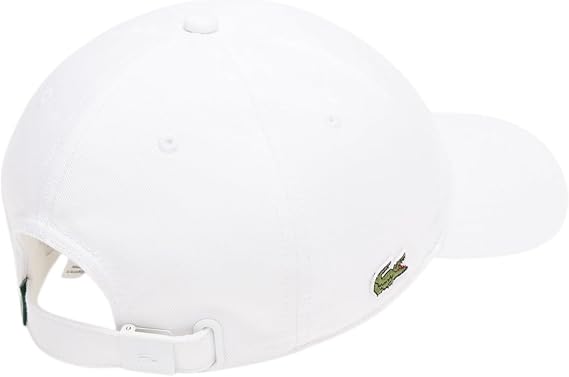 Lacoste Unisex-Adult Organic Side Logo Cotton Twill Cap
