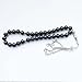 10mm Tasbih Natural Black Agate Stone Islamic Misbaha Bracelet Moon Tasbeeh Sibha 33 Prayer Beads Hand Bracelets
